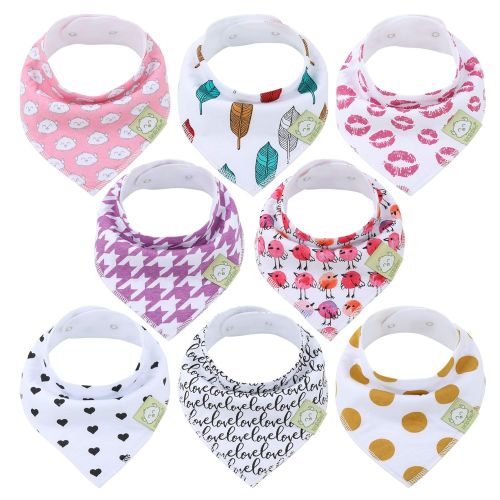  [아마존 핫딜]  [아마존핫딜]KeaBabies Baby Bandana Drool Bibs for Girls - Super Absorbent Organic Cotton Bandana Bibs - Baby Drool...