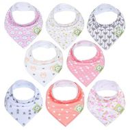 [아마존베스트]KeaBabies Baby Bandana Drool Bibs for Girls - Super Absorbent Organic Cotton Bandana Bibs - Baby Drool...