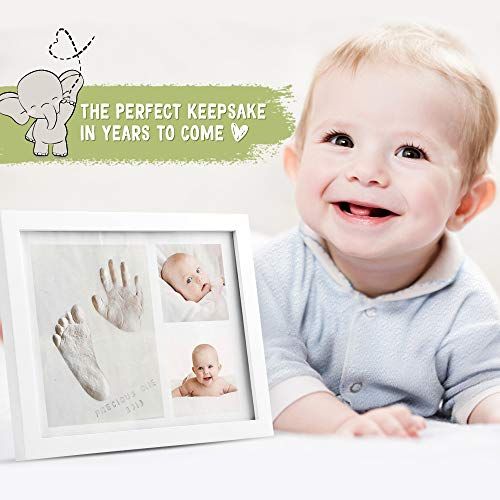  [아마존베스트]KeaBabies Baby Handprint Footprint Keepsake Kit - No Mold Baby Prints Photo Frame for Newborn - Baby...