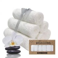 [아마존베스트]KeaBabies Baby Washcloth - Bamboo Washcloths Towel - Soft Organic Baby Washcloth - Face Towel for Baby, Adult and Infant - Hypoallergenic Towels - (White)