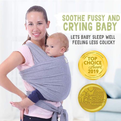  [아마존베스트]KeaBabies Baby Wrap Carrier All-in-1 Stretchy Baby Wraps - Baby Carrier - Infant Carrier - Baby Wrap - Hands...