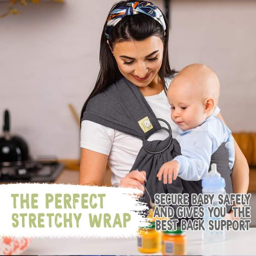  [아마존베스트]KeaBabies Baby Wrap Carrier All-in-1 Stretchy Baby Wraps - Baby Sling - Infant Carrier - Babys Wrap - Hands Free...