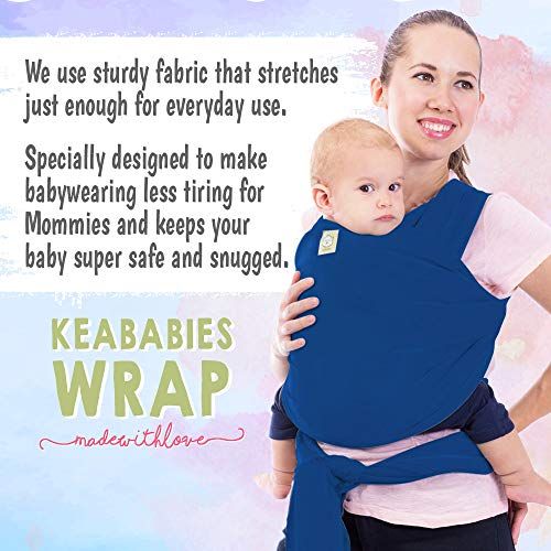  [아마존베스트]KeaBabies Baby Wrap Carrier All-in-1 Stretchy Baby Wraps - Baby Sling - Infant Carrier - Babys Wrap - Hands Free...