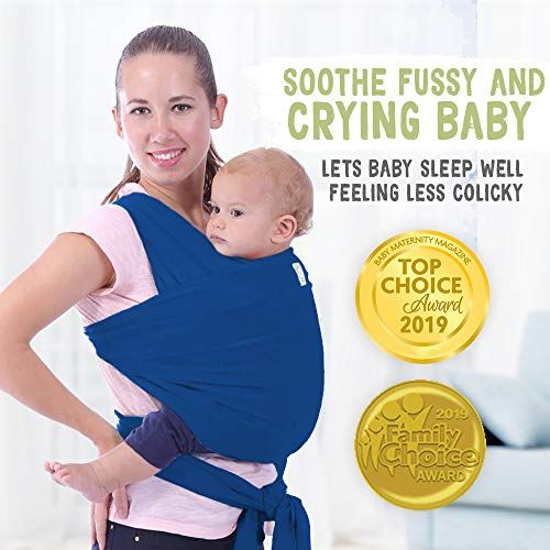  [아마존베스트]KeaBabies Baby Wrap Carrier All-in-1 Stretchy Baby Wraps - Baby Sling - Infant Carrier - Babys Wrap - Hands Free...