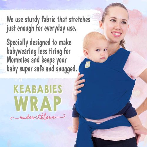  [아마존베스트]KeaBabies Baby Wrap Carrier All-in-1 Stretchy Baby Wraps - Baby Sling - Infant Carrier - Babys Wrap - Hands Free...