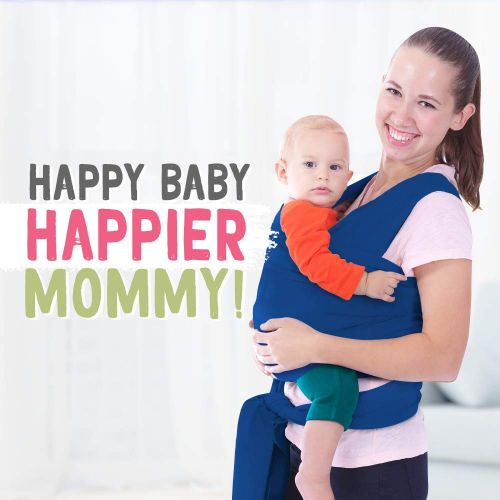  [아마존베스트]KeaBabies Baby Wrap Carrier All-in-1 Stretchy Baby Wraps - Baby Sling - Infant Carrier - Babys Wrap - Hands Free...