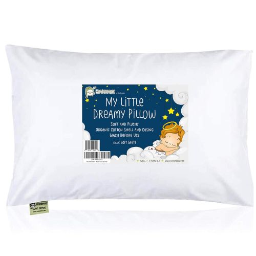  KeaBabies Toddler Pillow with Pillowcase - 13X18 Soft Organic Cotton Baby Pillows for Sleeping - Machine Washable - Toddlers, Kids, Infant - Perfect for Travel, Toddler Cot, Bed Se