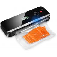Kealive Vacuum Sealer Machine, Touch Screen LCD Vaccum Starter Ket with Foil Roll and a vacuum pipe, Automatic/Manual Mode Food Vacuum Sealing System for Dry & Moist