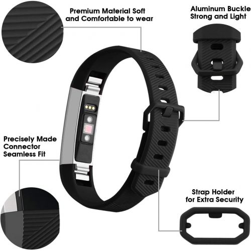  [아마존베스트]Keasy Replacement Bands Compatible for Fitbit Alta and Fitbit Alta HR, Sport Bands with Secure Metal Buckle