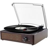 Kedok Vinyl Record Player Turntable with Built-in Bluetooth Receiver & 2 Stereo Speakers, 3 Speed 3 Size Portable Retro Record Player for Entertainment and Home Decoration