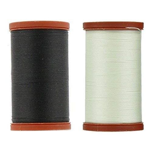  Kedudes Sale! Upholstery Repair Kit! Coats & Clark Extra Strong Upholstery Thread 1 Naturel Spool, 1 Black Spool (150-Yard) Includes a Set of Heavy Duty Assorted Hand Needles, 7-Count