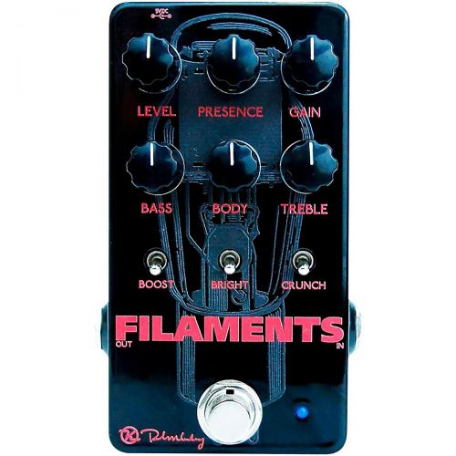  Keeley},description:The Keeley Electronics Filaments accurately replicates high-gain tube amps by layering three stages of gain while providing seven ultra-flexible ways to EQ the