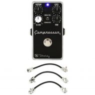 Keeley Compressor Plus 4-Knob Compressor Pedal with Patch Cables