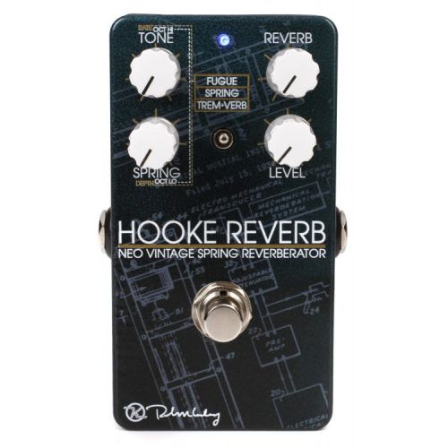  Keeley Hooke Spring Reverb Pedal with Patch Cables