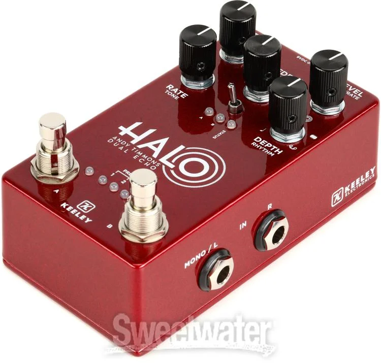  Keeley Halo Andy Timmons Dual Echo Pedal - Andy Apple Red