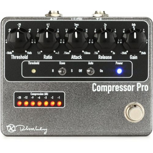  Keeley Compressor Pro Professional Studio Compressor Pedal with Patch Cables