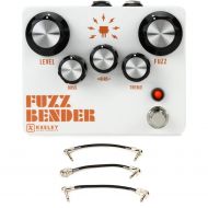 Keeley Fuzz Bender 3 Transistor Hybrid Fuzz with 3 Patch Cables