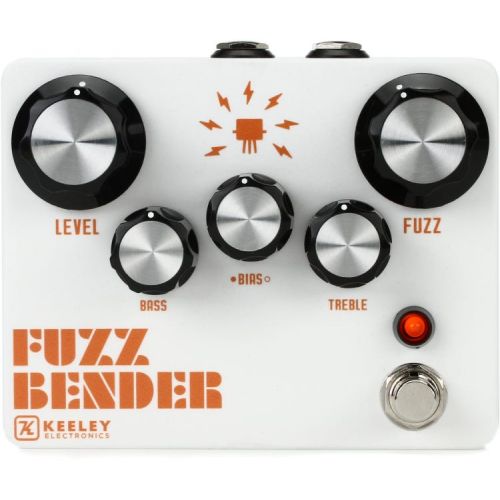  Keeley Fuzz Bender 3 Transistor Hybrid Fuzz with 3 Patch Cables