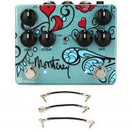 Keeley Monterey Rotary Fuzz Vibe Multi-effects Pedal with Patch Cables