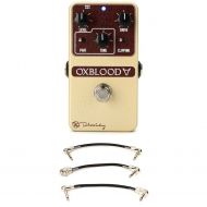 Keeley Oxblood Overdrive Pedal with Patch Cables