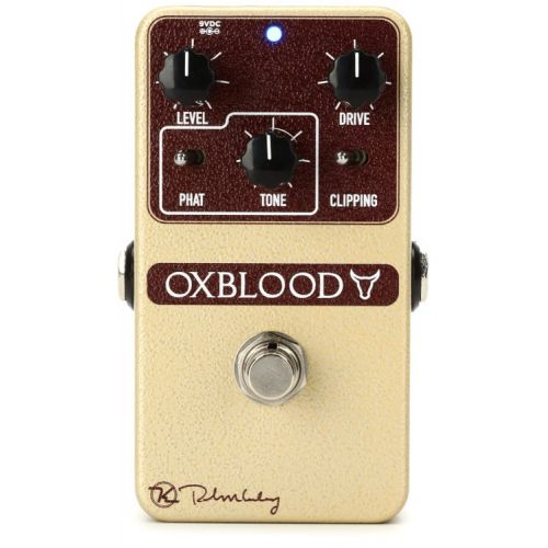  Keeley Oxblood Overdrive Pedal with Patch Cables