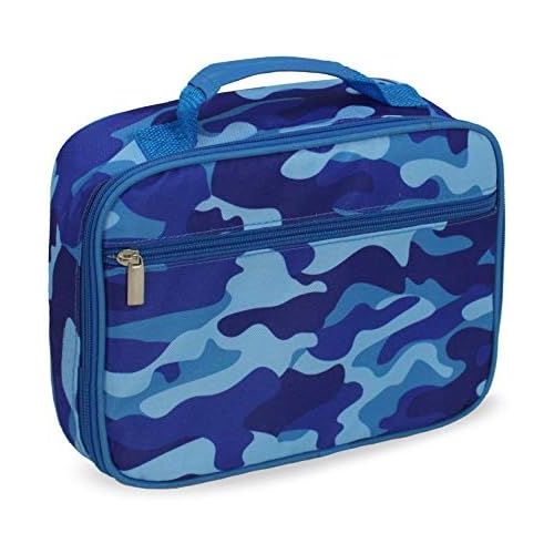  [아마존베스트]Keeli Kids Insulated Camo Lunch Box School Lunchbox Container for Preschool Kindergarten School Boys with Matching Sandwich Cutter in Blue Camouflage