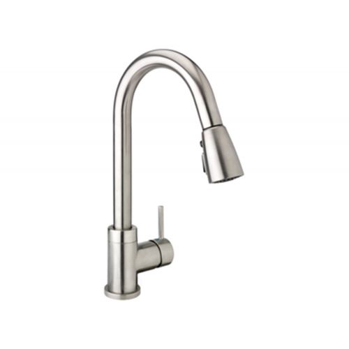  Keeney Manufacturing Belanger URB718GBN Kitchen Sink Faucet with Pull-Down Spout and 1-Handle, Brushed Nickel