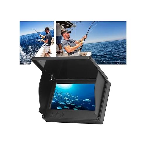  Fish Finder Camera Kit, 4.3 Inch LCD Display, Long Battery Life, Photosensitive Chip for Underwater Fishing