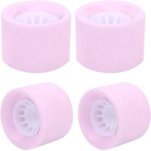  Keenso 4Pcs/Set Skateboard Wheels, 68mm Cruising Longboard PU Durable Longboard Dance Board Skateboard Replacement Wheel