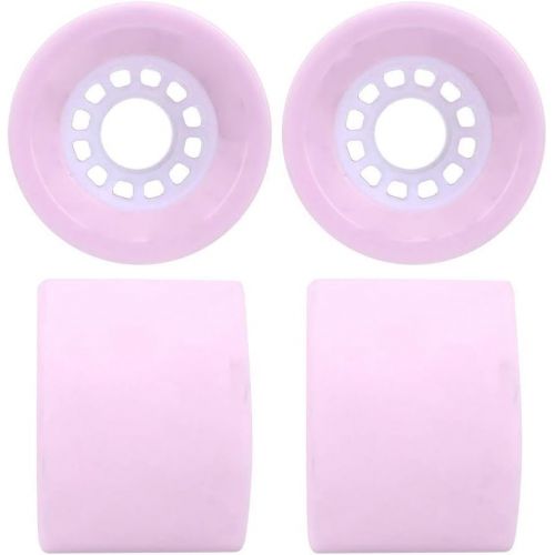  Keenso 4Pcs/Set Skateboard Wheels, 68mm Cruising Longboard PU Durable Longboard Dance Board Skateboard Replacement Wheel