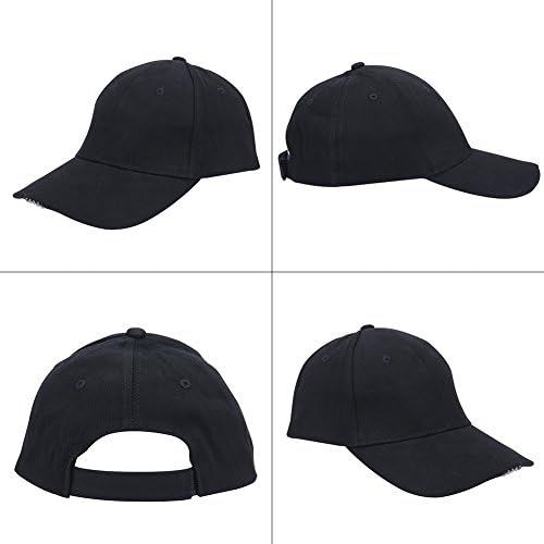  [아마존베스트]Keenso Fishing Hat Lightweight LED Cotton Adjustable Baseball Cap Headlight Hat Night Fishing Camping Jogging