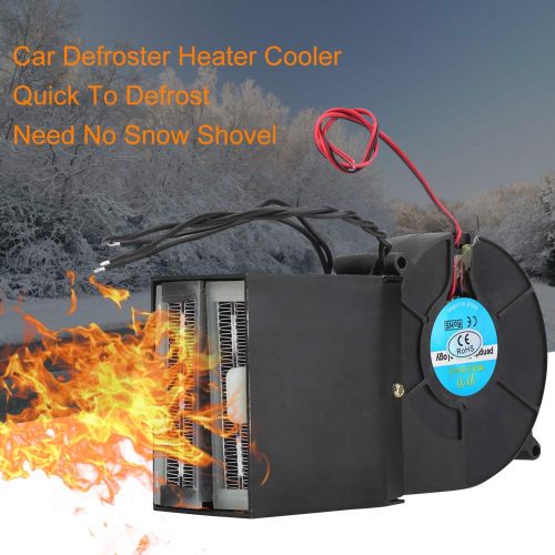  Keenso 2 Wide Outlet Adjustable Car Auto Heating Cooling Fan, Car Vehicle Heater Fan Defroster Winter