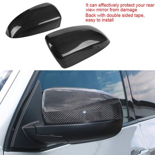  Carbon Fiber Rearview Mirror Cover Housing Caps, Keenso Door Side Mirror Shell Housing Caps For Bmw X5 E70 X6 E71