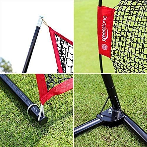  [아마존베스트]Keenstone 10x7ft Portable Golf Net Golf Practice Net for Indoor and Outdoor Hitting Driving and Chipping Practice with Tri Turf Hitting Mat