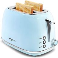 [아마존베스트]Keenstone 2 Slice Toaster Retro Stainless Steel Toaster with Bagel, Cancel, Defrost Function and 6 Bread Shade Settings Bread Toaster, Extra Wide Slot and Removable Crumb Tray, Blue
