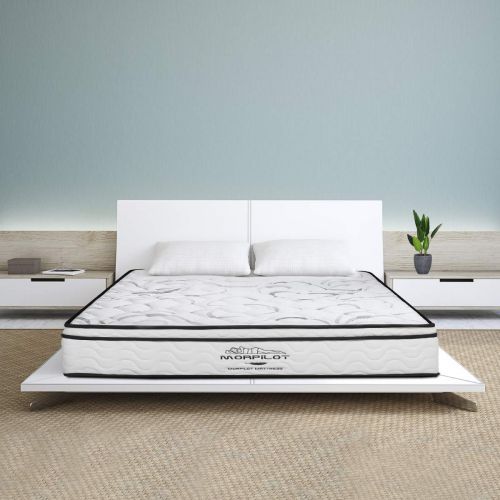  Keenstone Morpilot 10 inch Memory Foam and Innerspring Hybrid Mattress in a Box, Pressure Relief, Sleeps Cooler, Individual Pocket Spring, Medium Firm Feel, Motion Isolation, Breathable Comf