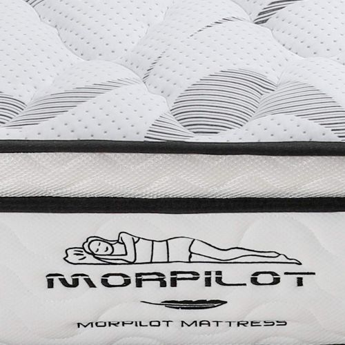  Keenstone Morpilot 10 inch Memory Foam and Innerspring Hybrid Mattress in a Box, Pressure Relief, Sleeps Cooler, Individual Pocket Spring, Medium Firm Feel, Motion Isolation, Breathable Comf