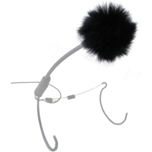  [아마존베스트]Keepdrum 2x WS05Mini Fur Windshield for Lavalier Microphone Lapel Microphones and Headsets