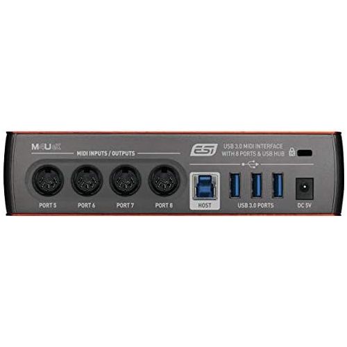  [아마존베스트]ESI M4U eX USB 3.0 MIDI Interface with 8 Ports and Keepdrum MIDI Cable 2 m