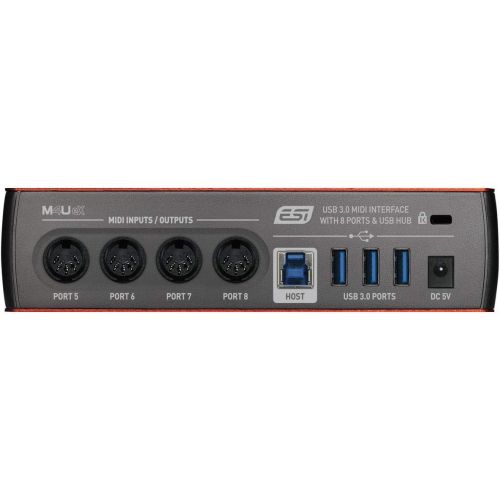  [아마존베스트]ESI M4U eX USB 3.0 MIDI Interface with 8 Ports and Keepdrum MIDI Cable 2 m