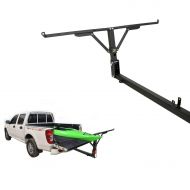 Keeper ECOTRIC Foldable Pick Up Truck Bed Hitch Extender Extension Rack Canoe Boat Kayak Lumber w/Flag