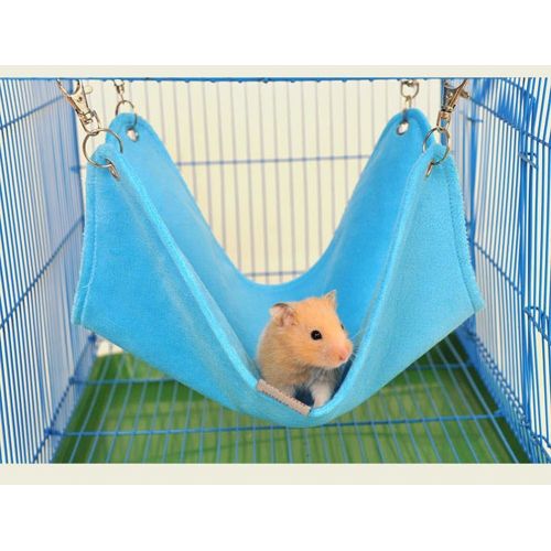  Keersi Winter Warm Plush Hammock Swing Hanging Bed Nest House for Pet Syrian Hamster Gerbil Rat Mouse Chinchillas Guinea Pig Squirrel Small Animal Cage Toy