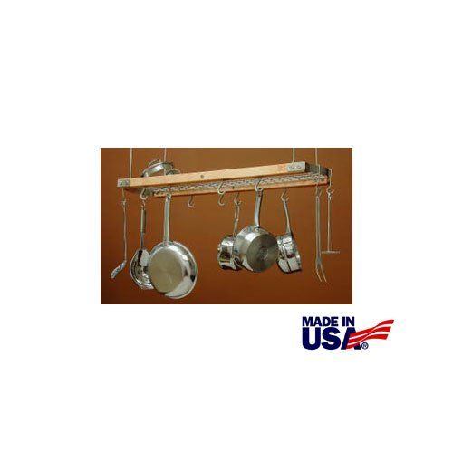  KegWorks J.K. Adams PRC-24 Mini Ceiling Oval Pot Rack, Natural