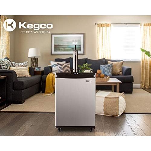  [아마존베스트]Kegco Kegerator, Single Tap, Stainless Steel