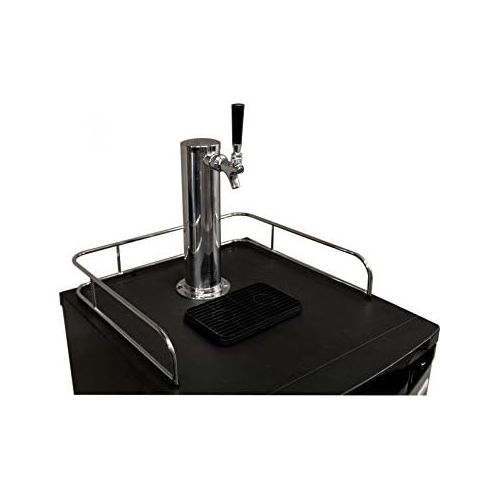 Kegco ICK19B-2 Dual Faucet Javarator Cold-Brew Coffee Dispenser with Black Cabinet and Door
