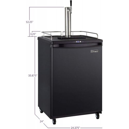  Kegco Z163B-1 Keg Dispenser, Single Faucet, Black