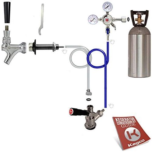  Kegco Standard Door Mount Kegerator Conversion Kit with 10 lb. Co2 Tank - SCK-10T