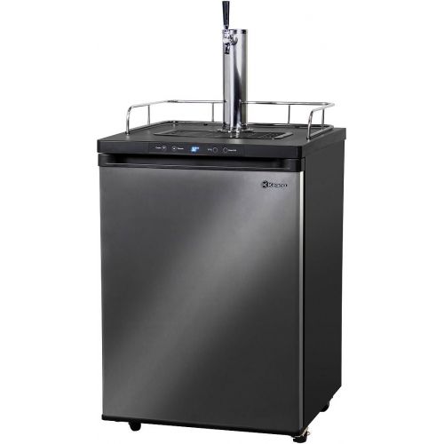  Kegco K309X-1 Full Size Digital Kegerator - Black Stainless Steel