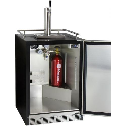  Kegco HK38BSU-1 Full Size Digital Undercounter Kegerator with X-CLUSIVE Premium Direct Draw Kit