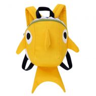 Kehen Shark Backpack Kids Toddler Child 3D Cartoon Backpack School Bag for Pre School Pre Kindergarten (Yellow)